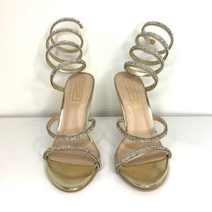 Sparkling rhinestone sandals